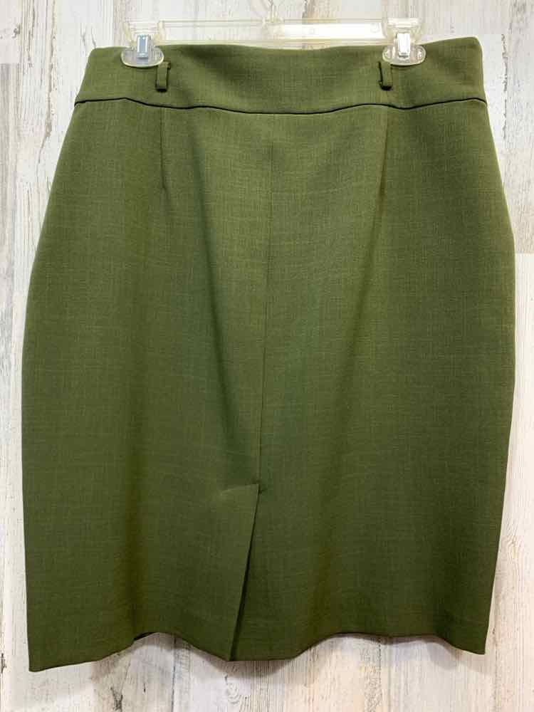 PRE-OWNED EVAN PICONE BOTTOMS Size 10 OLIVE GREEN PENCIL Skirt