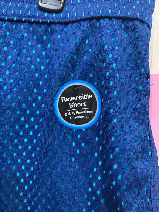 NWT ATHLETIC Activewear XL BLUE/TEAL MESH SHORTS Activewear Bottom/BLUE/TEAL MES