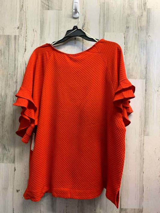 NWT UMGEE Tops Size L Red Solid BELL SLEEVES Blouse