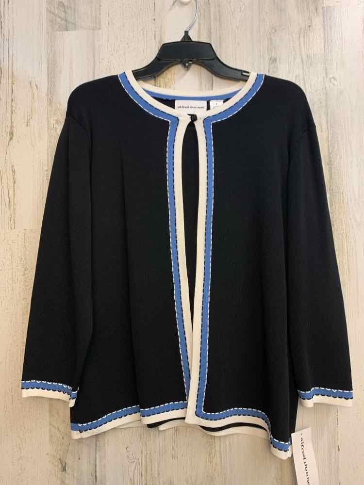 NWT ALFRED DUNNER Tops Size M BLK/BLU/WHT TOP