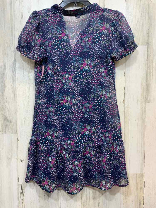 PRE-OWNED HERITAGE Dresses and Skirts Size M NAVY/FUCH/TEAL/BBY PINK Dress/FLORA