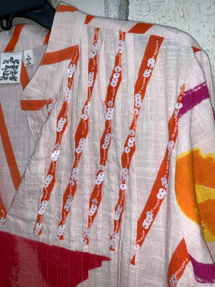 PRE-OWNED PARSLEY & SAGE Dresses and Skirts Size L ABSTRACT TUNIC Dress/ABSTRACT