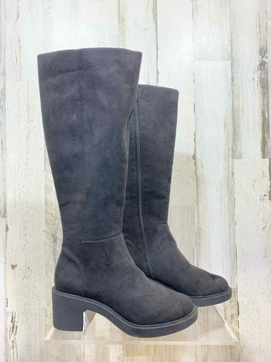 NWT INC SHOES Shoe Size 6 Black Solid CALF LENGTH Boots/BLACK CALF LENGTH BOOT
