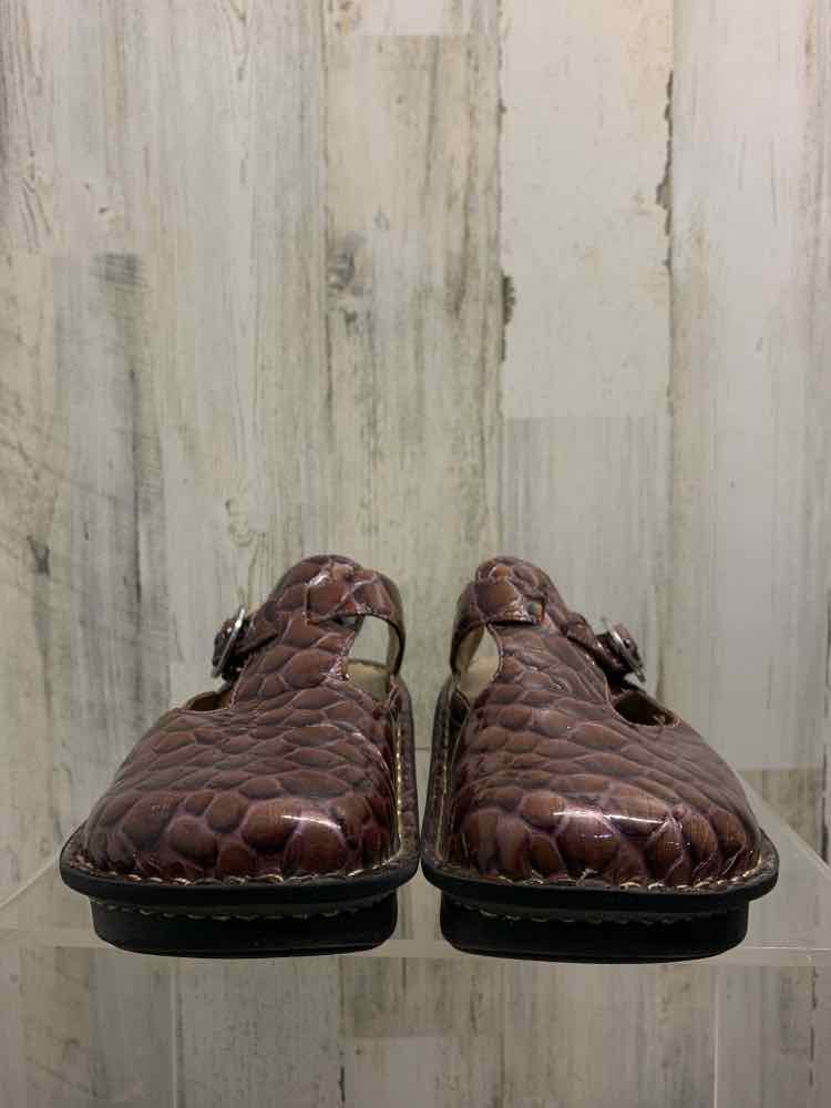 PRE-OWNED ALEGRIA SHOES Shoe Size 8.5 CHOCOLATE CROC SLIP ON Shoes/CHOCOLATE CRO