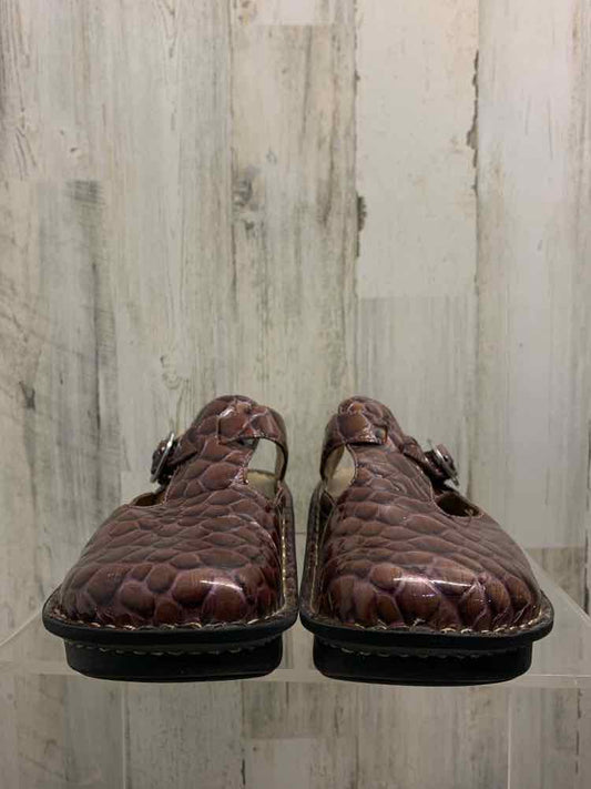 PRE-OWNED ALEGRIA SHOES Shoe Size 8.5 CHOCOLATE CROC SLIP ON Shoes/CHOCOLATE CRO