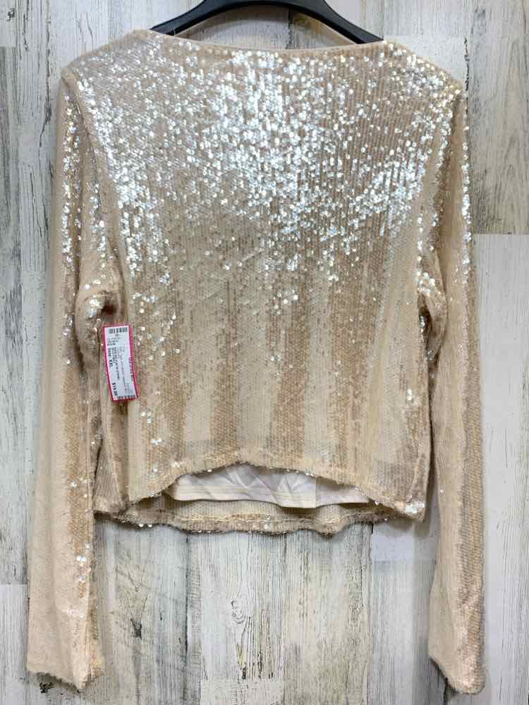 NWT WILD FABLE Tops Size XXL OFF WHITE Sequined BELL SLEEVES TOP