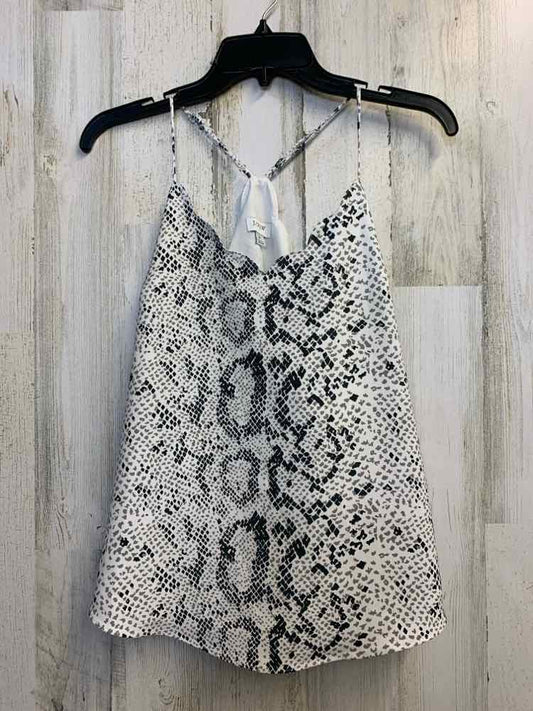 PRE-OWNED J CREW Tops Size XS GRAY/TAN/BLK Animal Print SPAGHETTI STRAP TOP