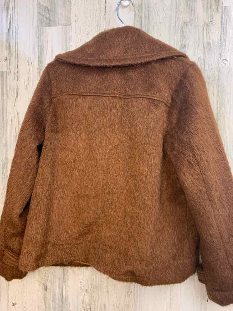 NWT A NEW DAY JACKETS / COATS Size S Tan Fur FURRY PLAIN LONG SLEEVES Jacket