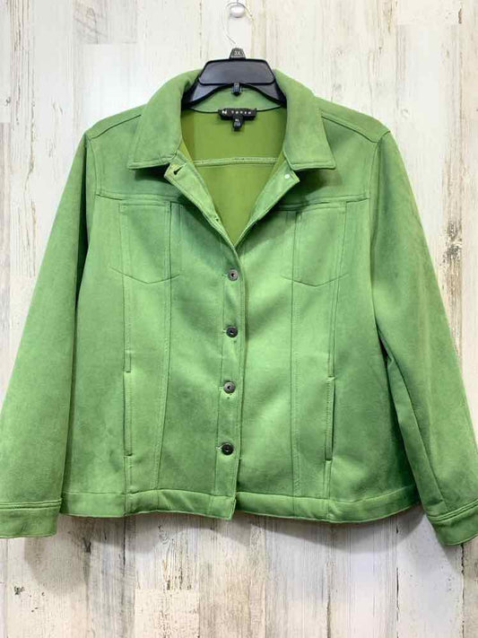 PRE-OWNED N TOUCH JACKETS / COATS Size XL Green Solid JACKET Jacket/GREEN JACKET