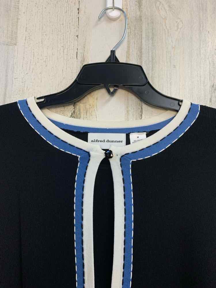 NWT ALFRED DUNNER Tops Size M BLK/BLU/WHT TOP