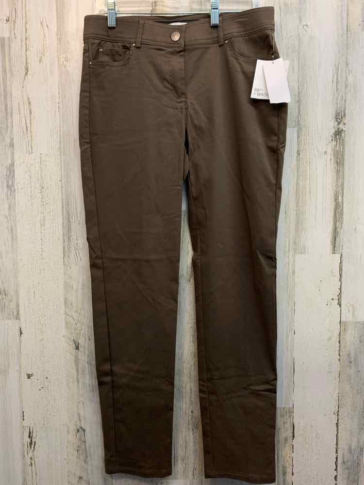 NWT Size 6 89TH&MADISON BOTTOMS LT BROWN STRAIGHT Pants