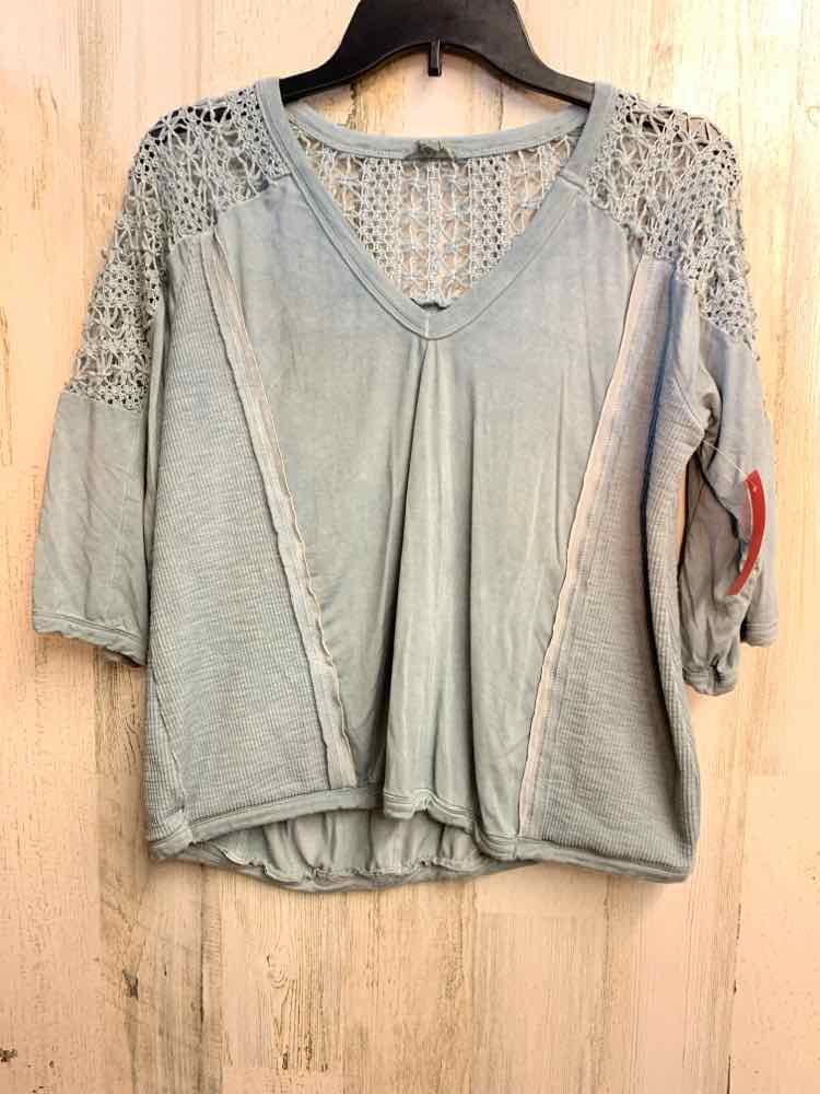 PRE-OWNED POL Tops Size S SEAFOAM 3/4 LENGTH TOP