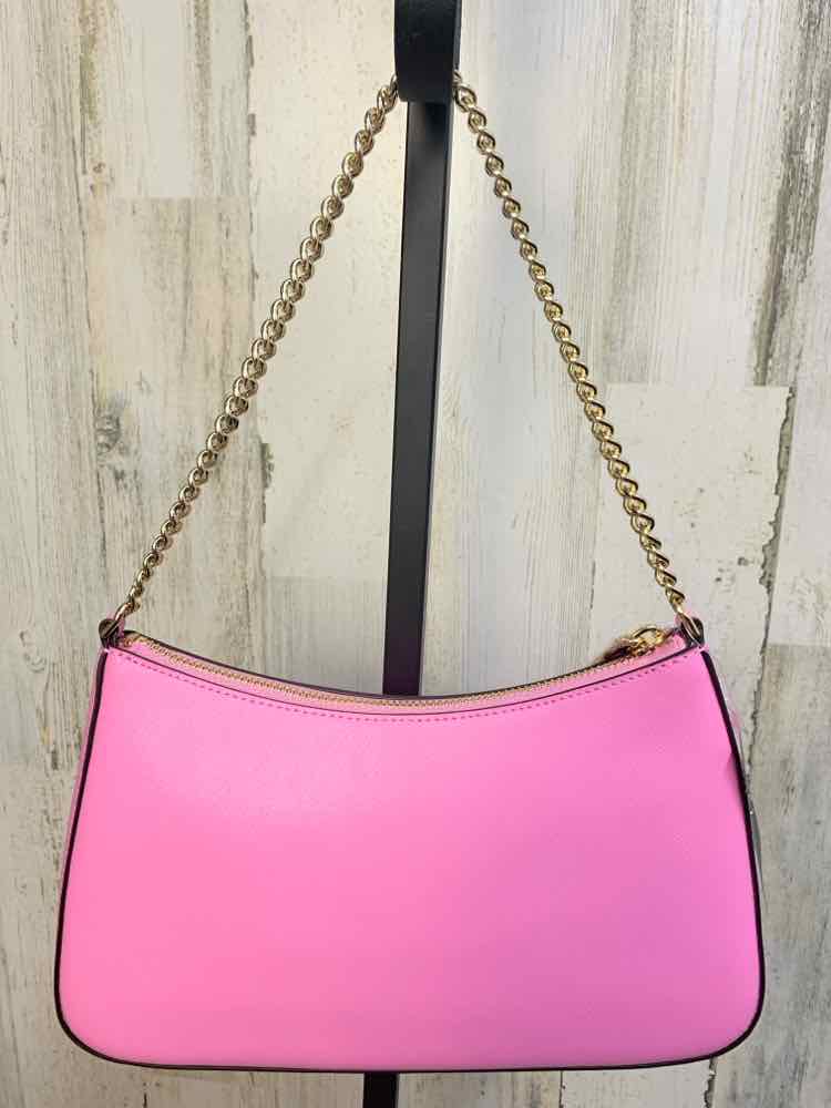 KATE SPADE HOT PINK Purse/SAFFIANO/GOLD CHAIN/CROSS BODY