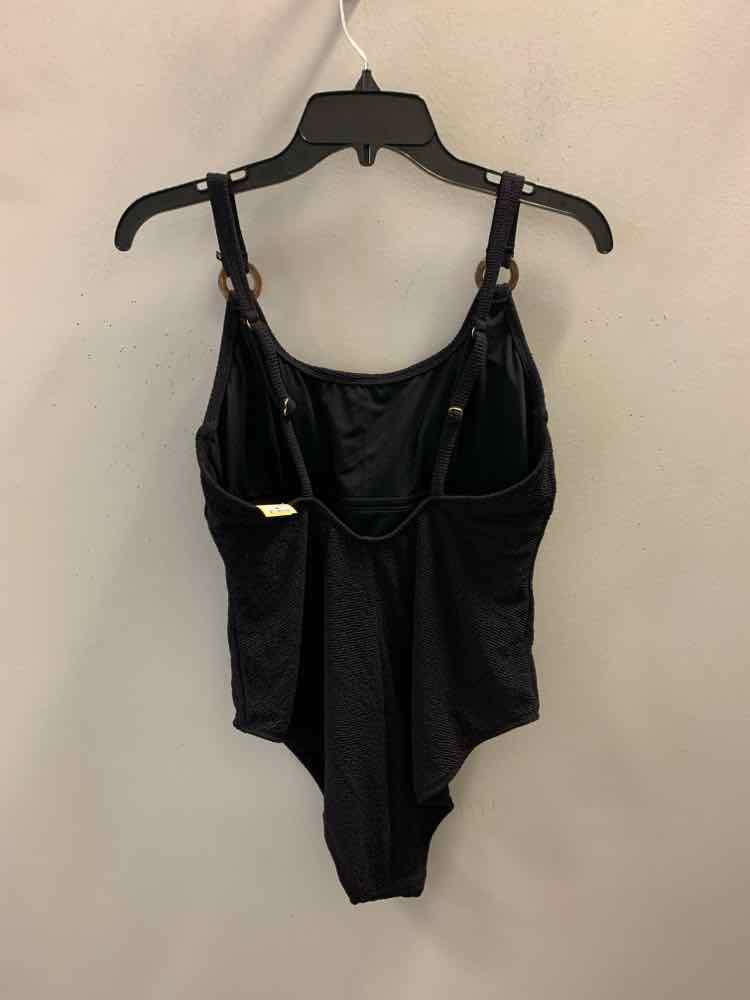 NWT SHADE SHORE Swimwear Size L Black 1 PC Swimsuit