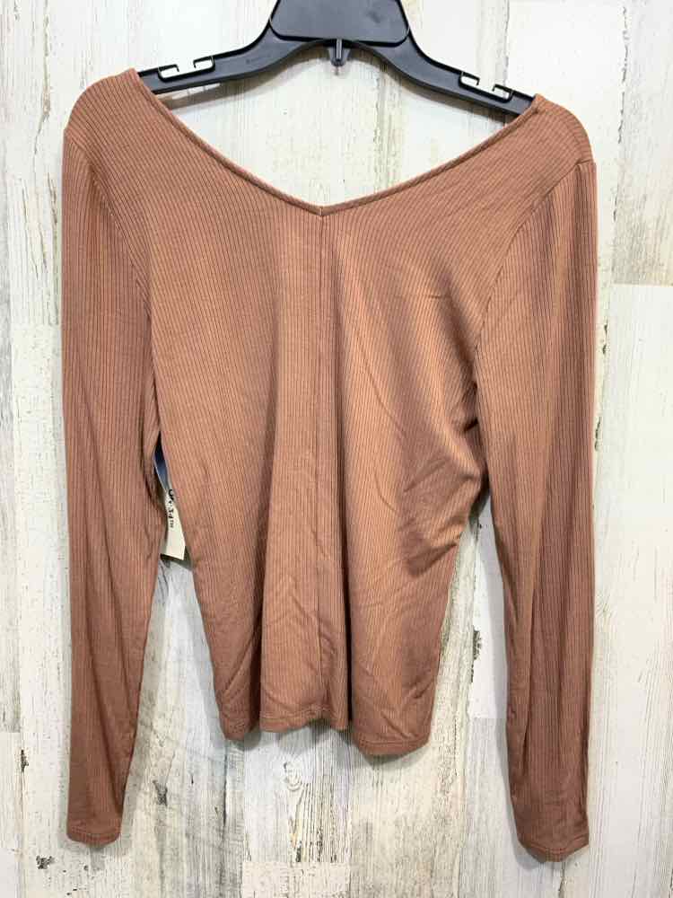 NWT ON 34TH Size S Tops MOCHA LONGSLEEVE Shirt