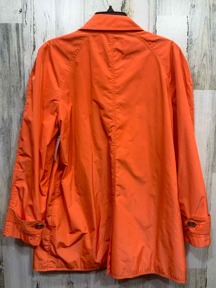 PRE-OWNED Ralph Lauren JACKETS / COATS Size M Orange NYLON RAIN JACKET Raincoat/