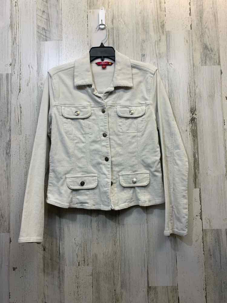 PRE-OWNED SO JACKETS / COATS Size L Cream Corduroy LONG SLEEVES Blazer/BUTTON UP