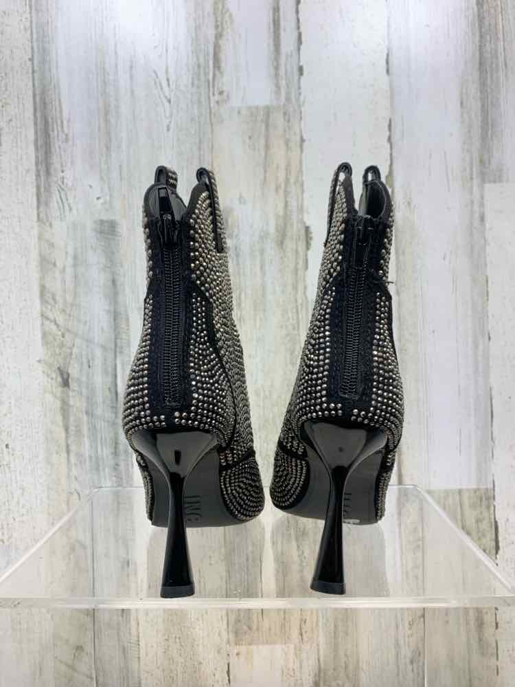 NWT INC SHOES Shoe Size 6 BLACK/SILVER Rhinestone RHINESTONE WESTERN Shoes/BLACK