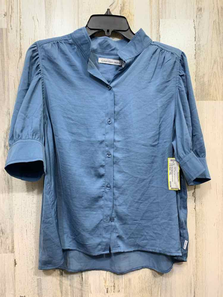 NWT CALVIN KLIEN Tops Size PXL Solid BUTTON DOWN Blouse