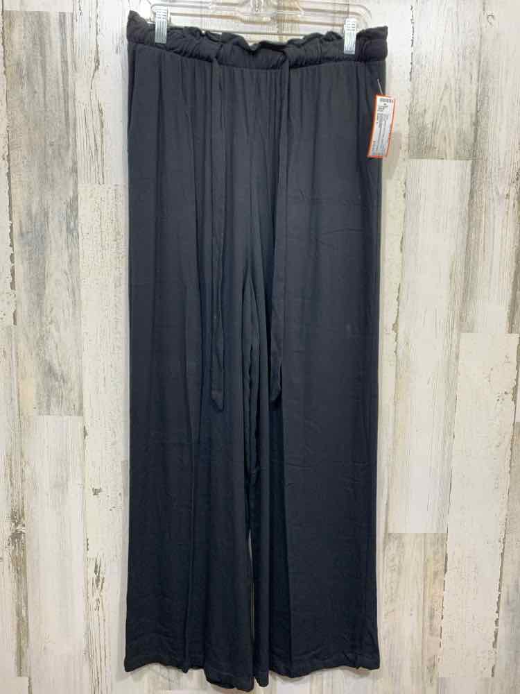 PRE-OWNED XHILARATION/ELASTIC/DRAWSTRING WAIST LOOSE FIT WIDE LEG PANT