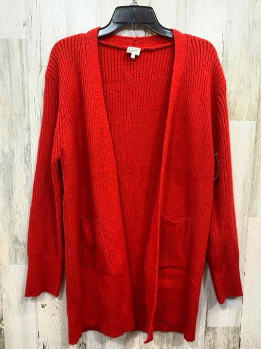 CIELO Tops Size L Red LONGSLEEVE Sweater