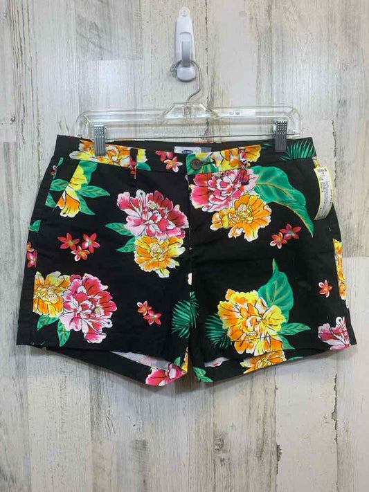 PRE-OWNED Size 6 OLD NAVY/VIBRANT FLORAL PRINT EVERYDAY CHINO SHORTS