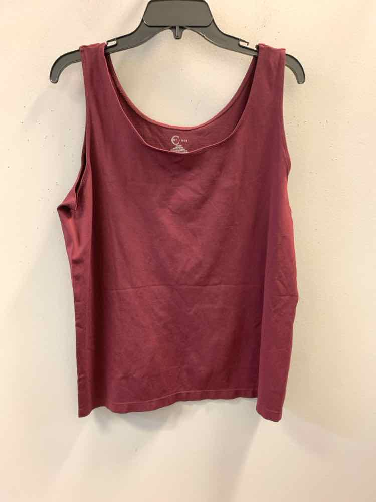 EST 1946 PLUS SIZES Size 22 BURGANDY SLEEVELESS TOP