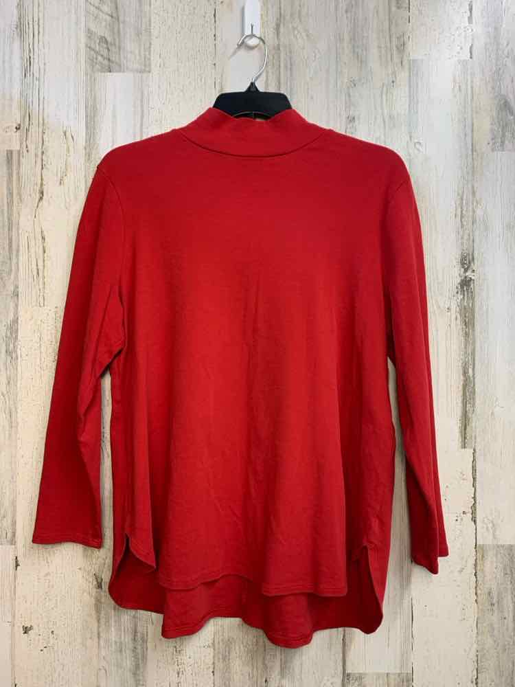 CHICOS PLUS SIZES Size 4 Red TURTLENECK Turtleneck