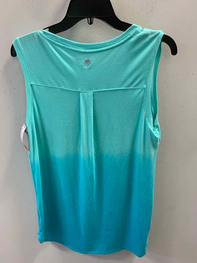 TEK GEAR Tops Size M MINT/AQUA TIE DYE SLEEVELESS TOP