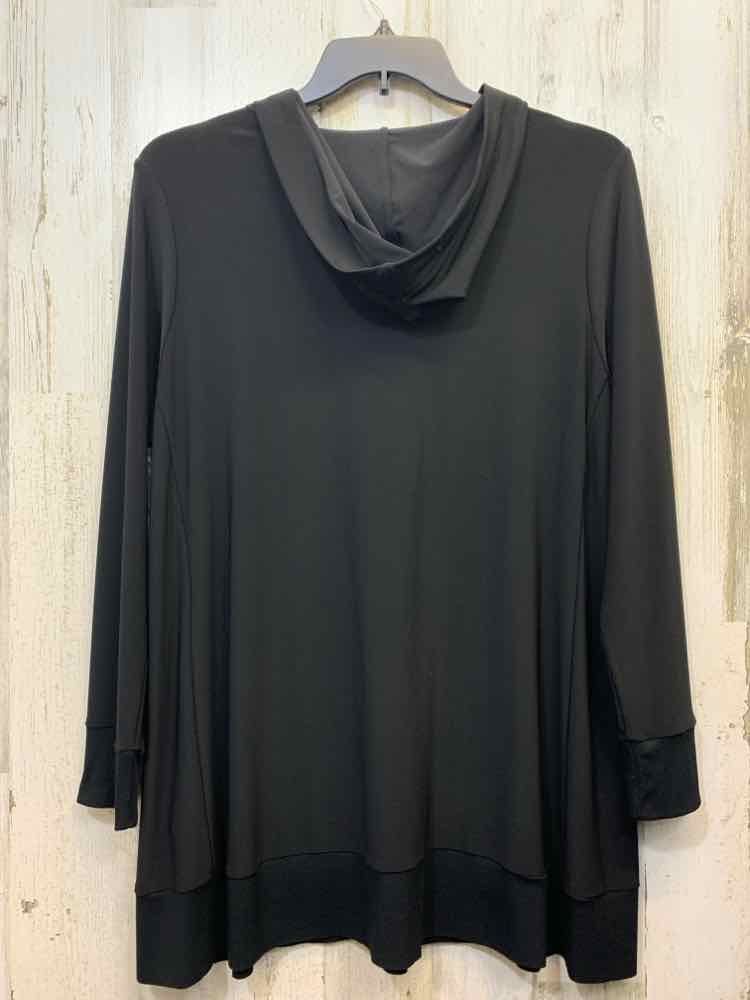 SYMPLI Tops Size 14 Black HOOD TOP