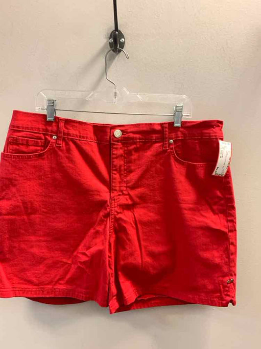 PRE-OWNED Size 16 BANDOLINO BOTTOMS Red Shorts