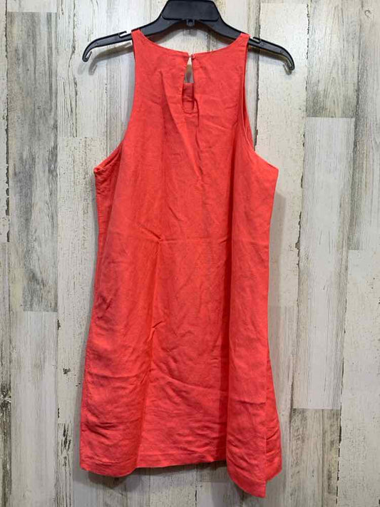 PRE-OWNED ON 34TH Dresses and Skirts Size M CORAL Solid TENT Dress/HIGH NECK COR
