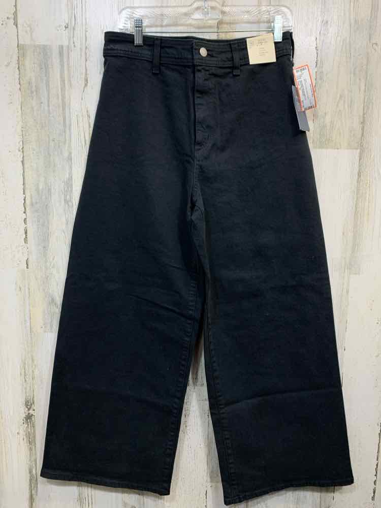 NWT Size 10 UNIVERSAL THREADS BOTTOMS Black DenimHIGH-RISE SAILOR WIDE LEG