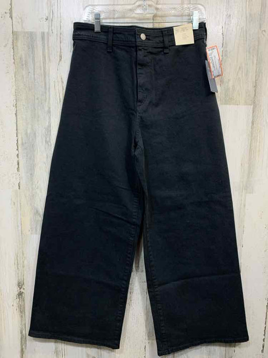 NWT Size 10 UNIVERSAL THREADS BOTTOMS Black DenimHIGH-RISE SAILOR WIDE LEG