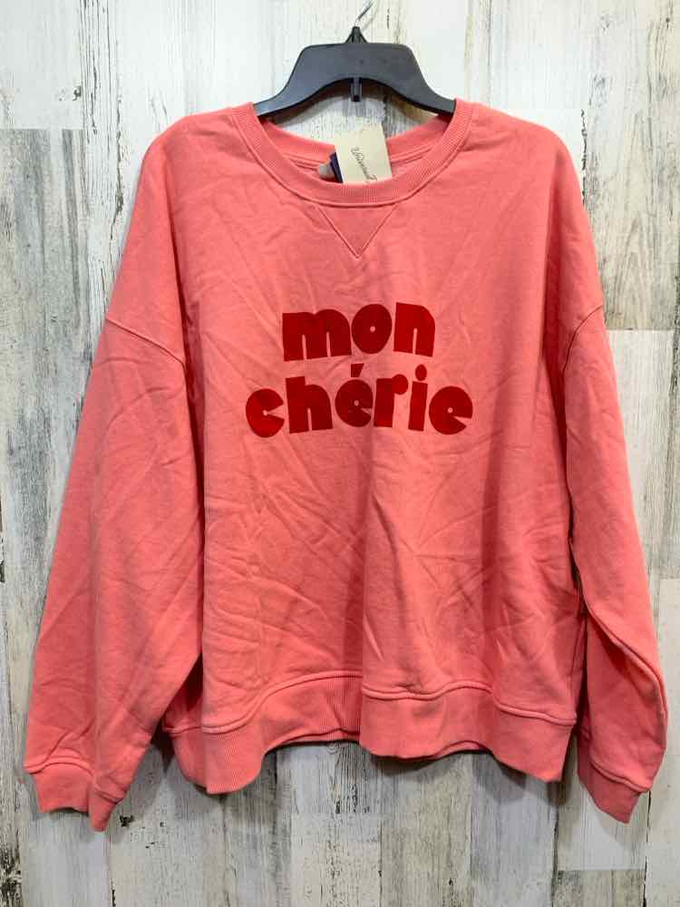 NWT UNIVERSAL THREADS Tops Size XXL CORAL LONG SLEEVES/MON CHERIE PULL OVER