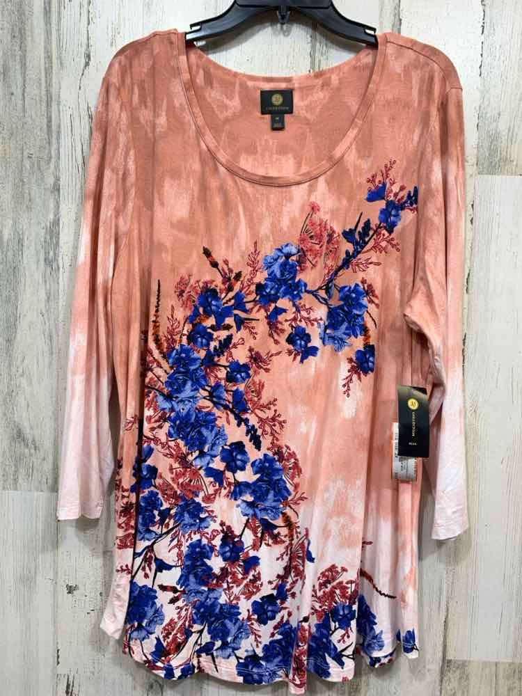 NWT JM COLLECTION/3/4 SLEEVE SCOOP NECK