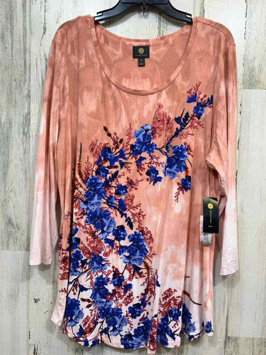 NWT JM COLLECTION/3/4 SLEEVE SCOOP NECK