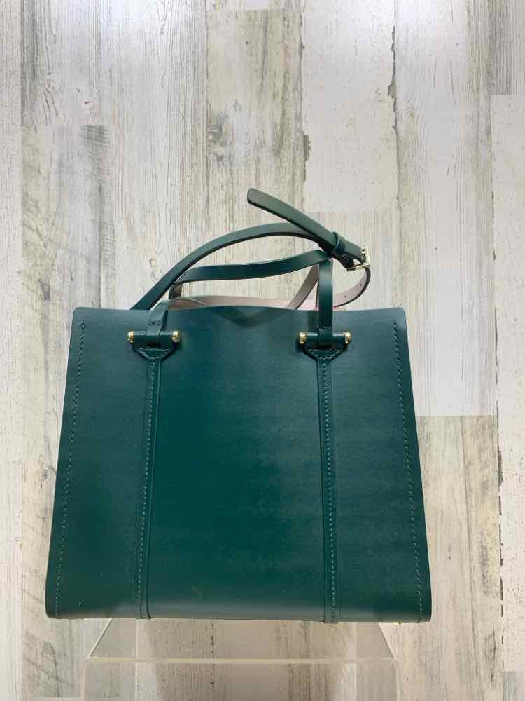 PRE-OWNED KATE SPADE Forest Green Handbag/FORREST GREEN SMALL TOTE