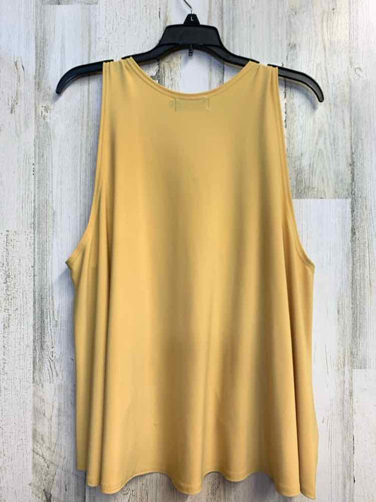 SYMPLI Tops Size 14 Mustard SLEEVELESS TOP