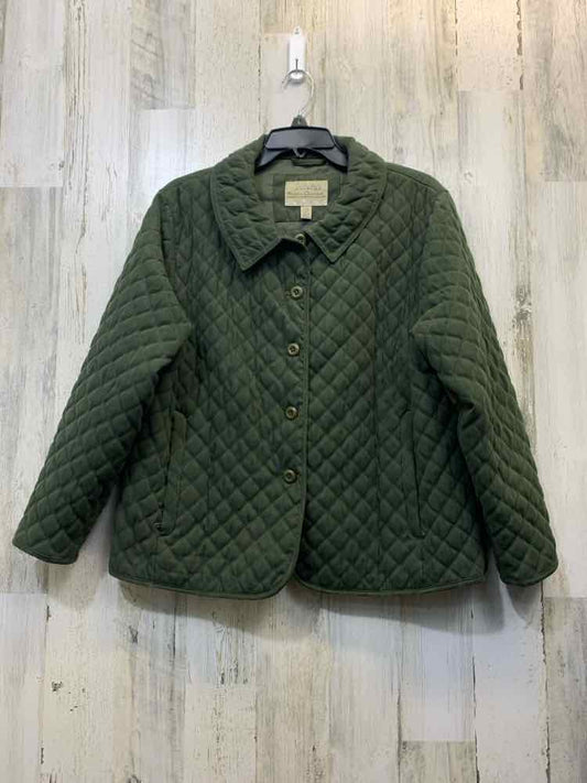 PRE-OWNED CABELA'S JACKETS / COATS Size L Olive QUILTED LONG SLEEVES Jacket/BUTT