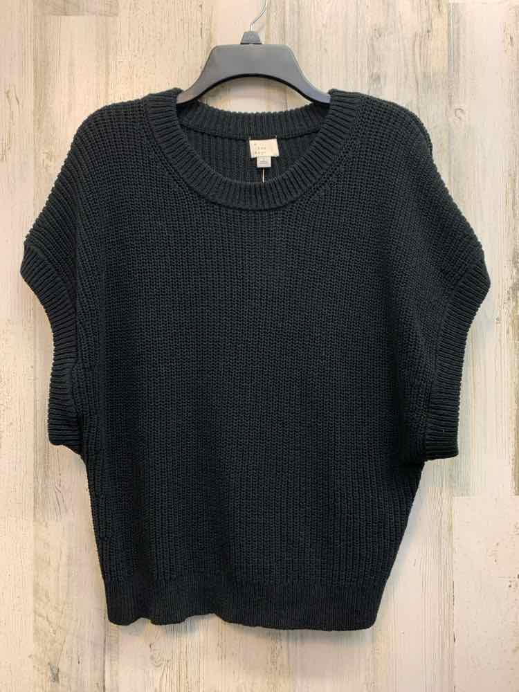 NWT A NEW DAY Tops Size L Black CROCHET SLEEVELESS TOP/BLACK SLEEVELESS CROCHET