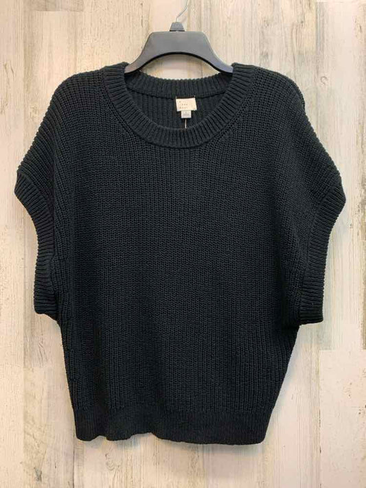 NWT A NEW DAY Tops Size L Black CROCHET SLEEVELESS TOP/BLACK SLEEVELESS CROCHET