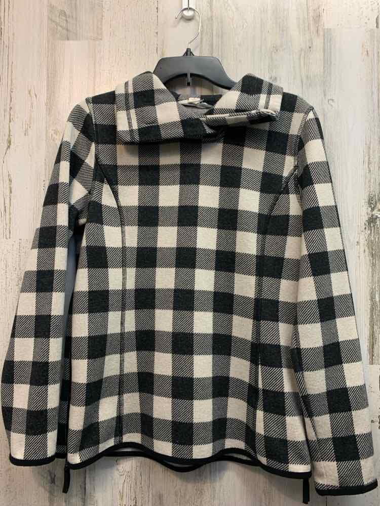 PRE-OWNED ULTIMATE TERRAIN Tops Size L BLACK/BEIGE Plaid SWEATER Sweater/LONG SL