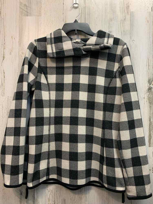 PRE-OWNED ULTIMATE TERRAIN Tops Size L BLACK/BEIGE Plaid SWEATER Sweater/LONG SL