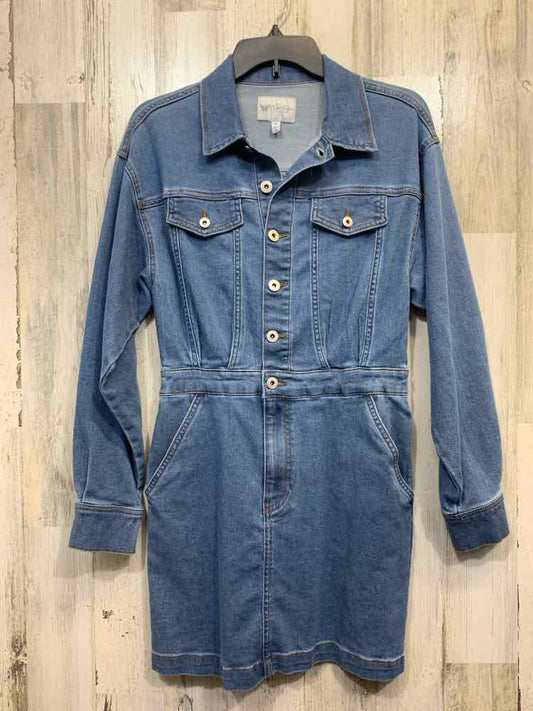 JESSICA SIMPSON Dresses and Skirts Size S Blue Denim LONG SLEEVE Dress