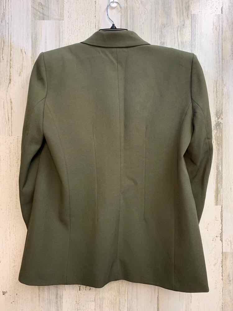 PRE-OWNED ZARA Tops Size XL Olive LONG SLEEVES Blazer/GOLD BUTTONS