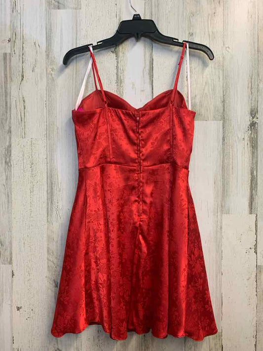 B. DARLIN Dresses and Skirts Size 7/8 Red Floral SPAGHETTI STRAP Dress