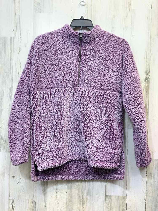 PRE-OWNED EMILY B JACKETS / COATS Size M Purple SHERPA PULL OVER Jacket
