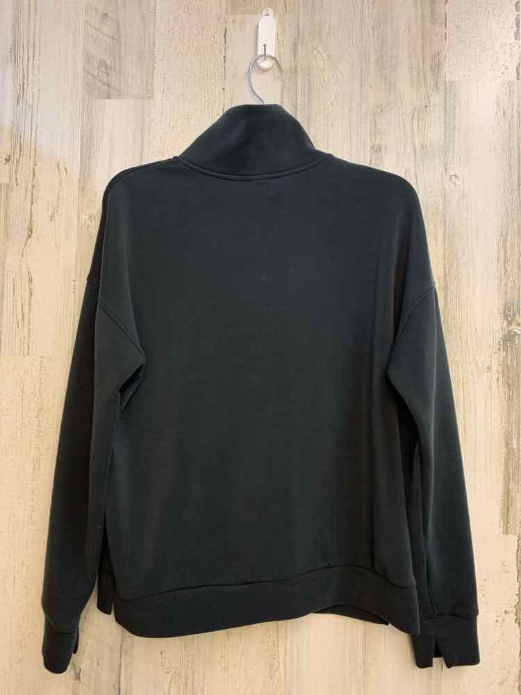 PRE-OWNED MEMBER'S MARK Tops Size M BLK LONG SLEEVES TOP/QUARTER ZIP UP PLLOVER