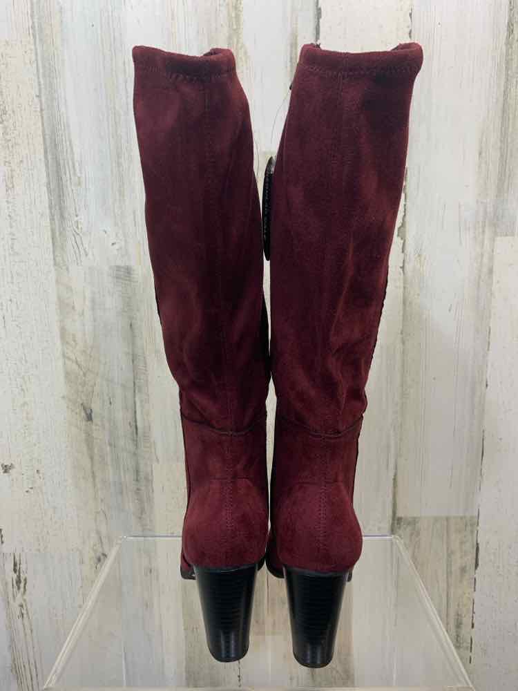 NWT STYLE & CO SHOES Shoe Size 5.5 WINE Suede Tall Boots
